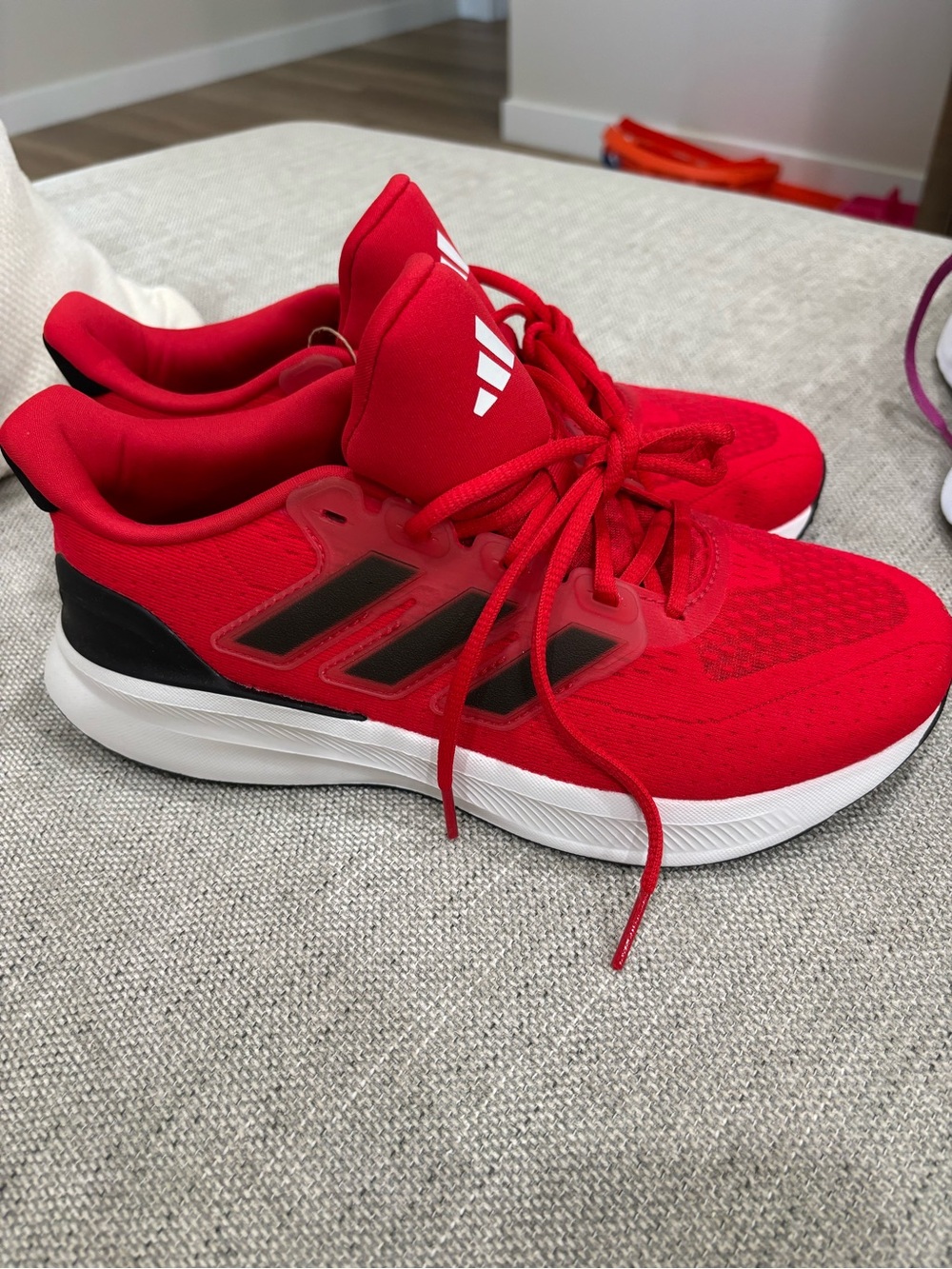 Women’s Adidas Red and Black Athletic Sneakers